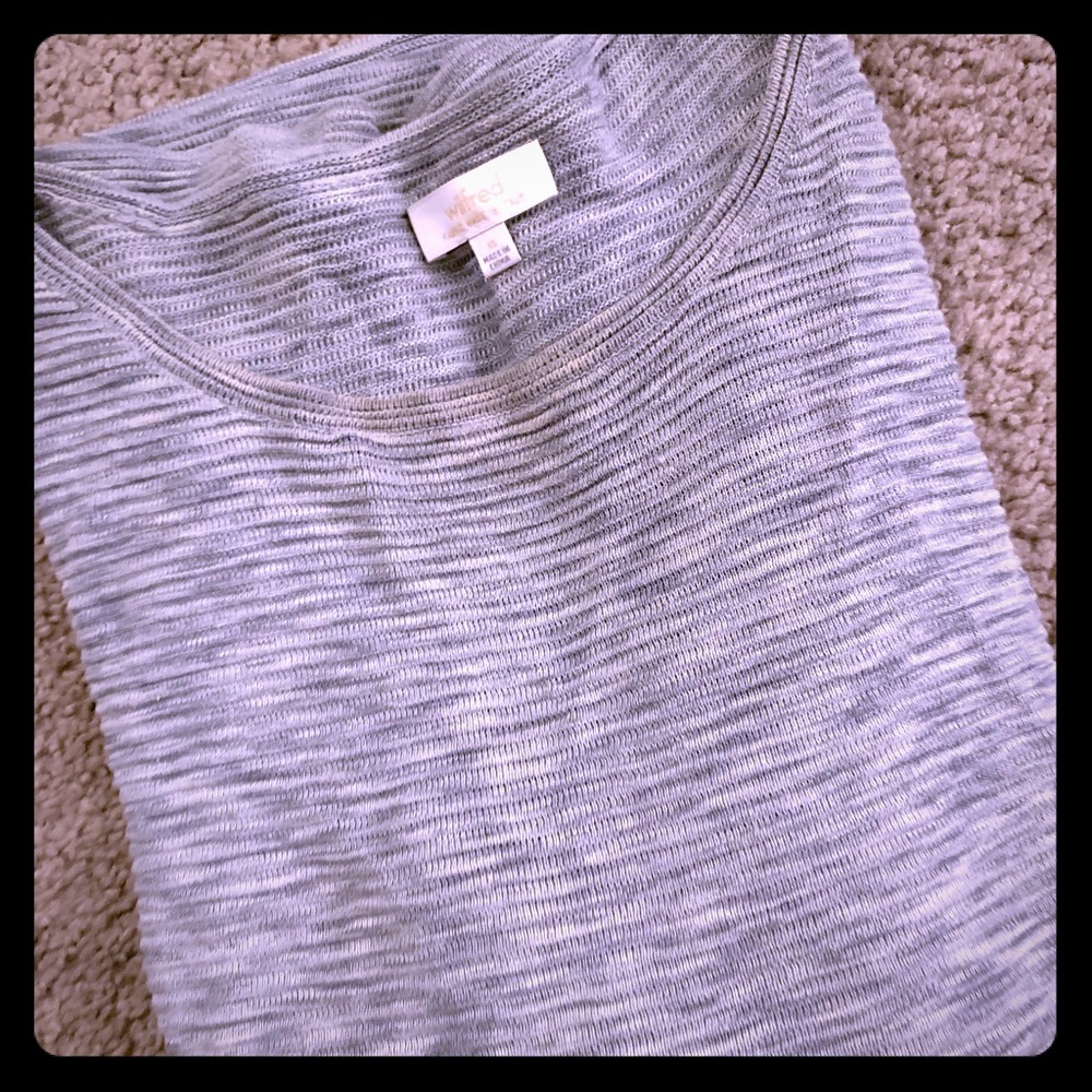 Ribbed three quarter sleeve sweater from Aritzia